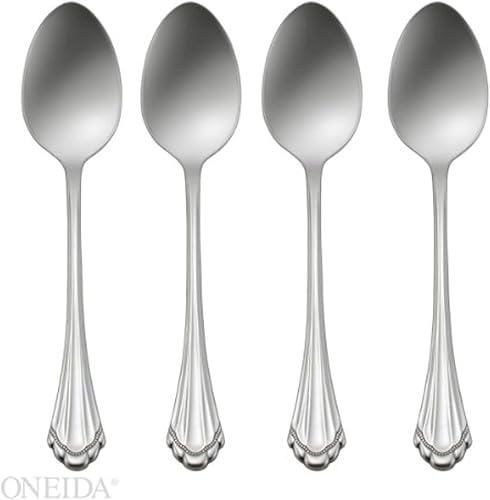 Oneida 2272004E Marquette - Cucharitas de cubiertos finas, 4 unidades