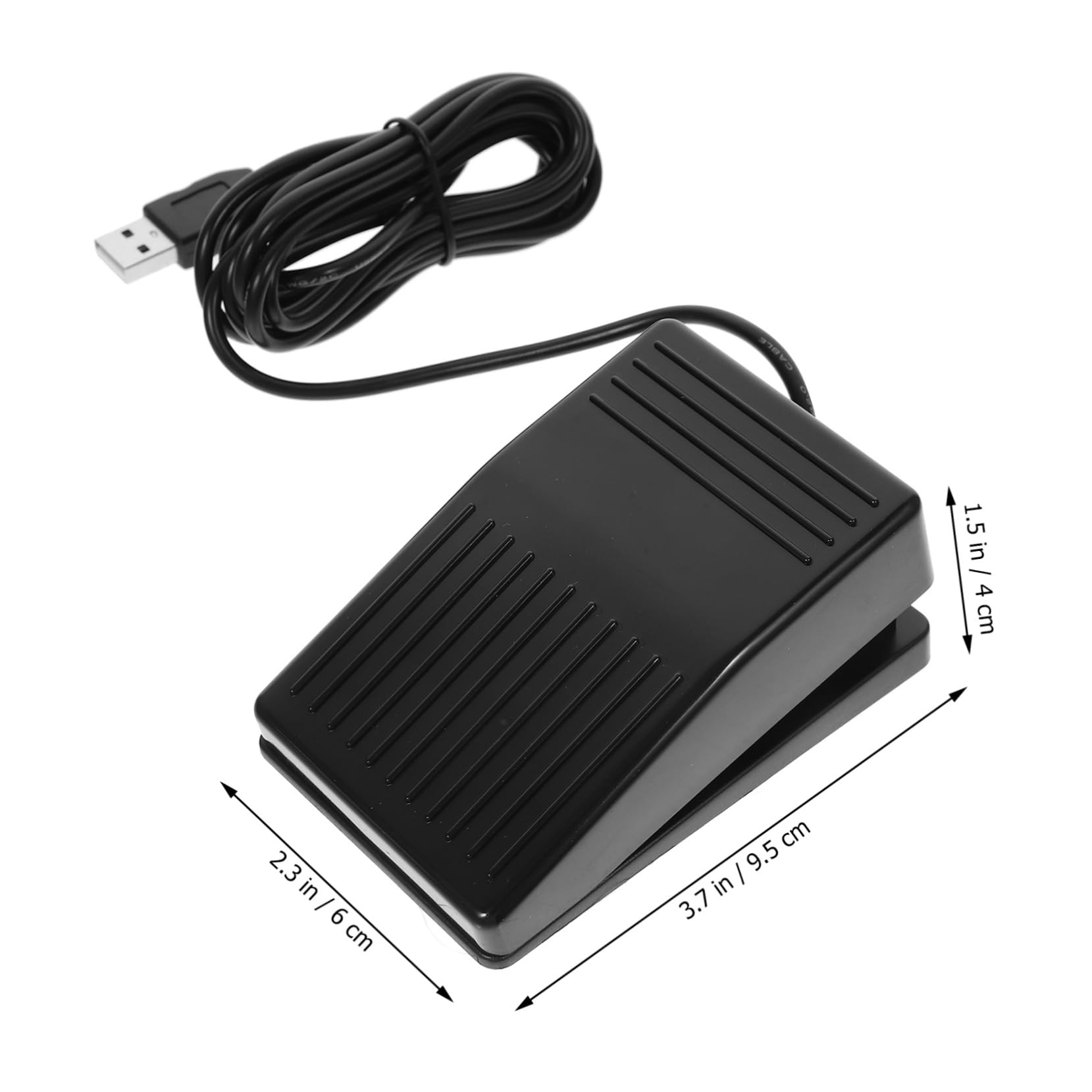ibasenice Foot Pedal Switch Variable Foot Switch Pedal Sturdy Plastic Waterproof Shake-proof for Laptop Keyboard Game Medical Factory Use