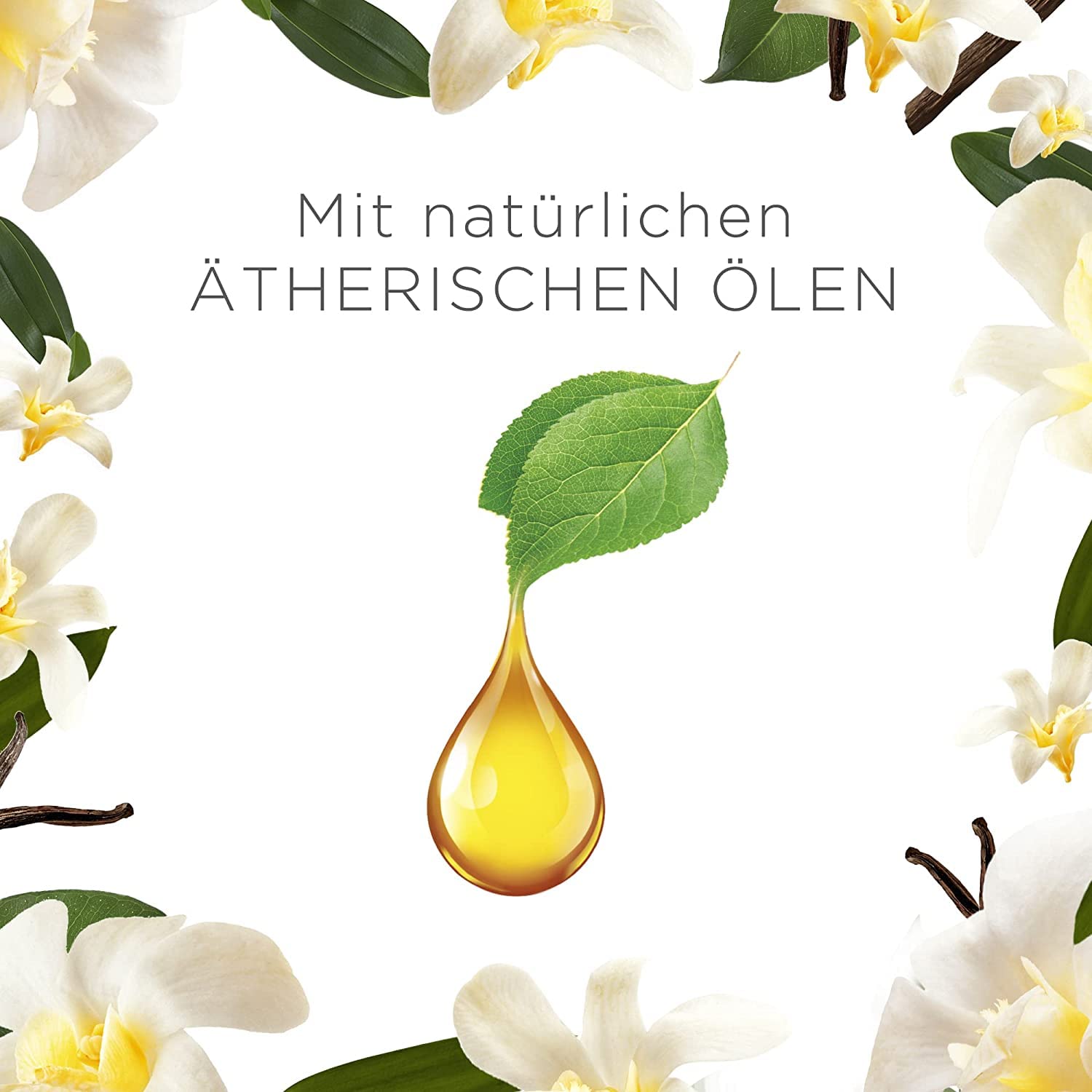 Air Wick extra große Entspannungs-Duftkerze im Glas, bis zu 60h, Sanfte Vanille mit natürliche ätherische Öle, 6 Stück