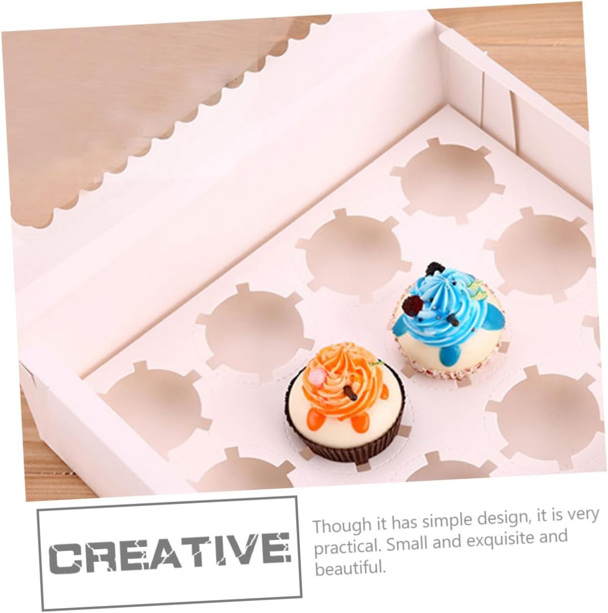 10pcs Window Design Paper Bakery Boxes for Muffins and Egg Tarts, White Cardboard Pastry Packaging, Food-grade Paper Cupcake Cases for Home Baking and Party Storage