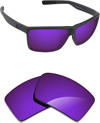 Alphax Polarized Replacement Lenses for Costa Del Mar Rinconcito 06S9016 | Glare Reduction | Precision Cutting
