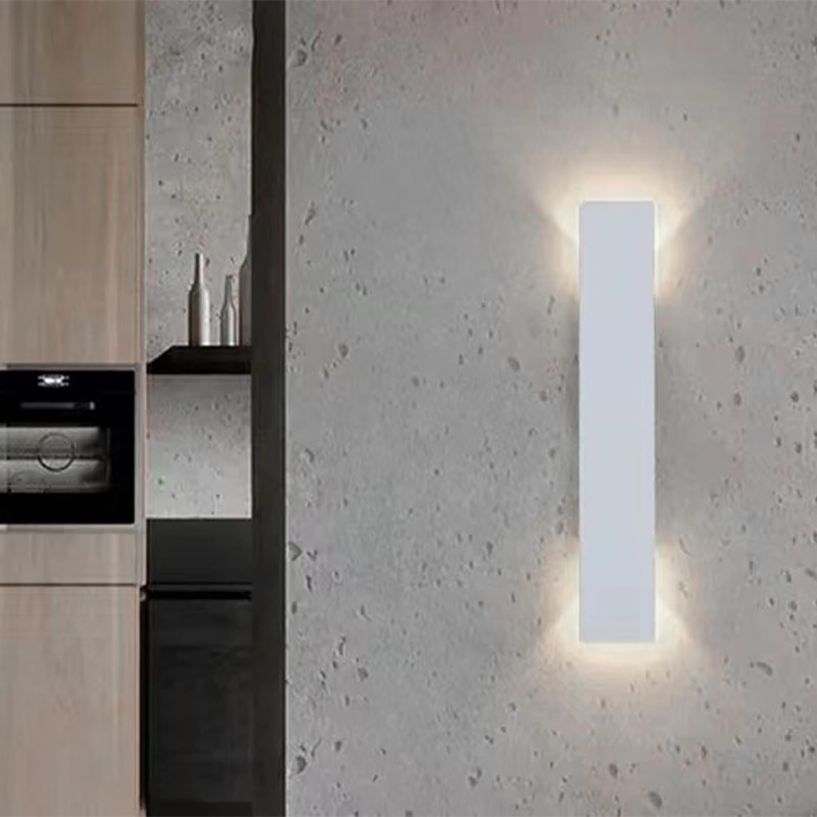 Appliques murales extérieures à LED IP65 design long et moderne noir