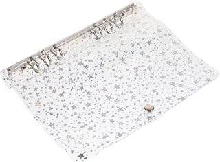 HONMEET Fichário Gypsophila Diário De Viagem Pastas Decorativas Fichários De Escritório Fichário De Folhas Soltas Fichário Pasta De Arquivo De Caderno Organizador De Fichário Estético