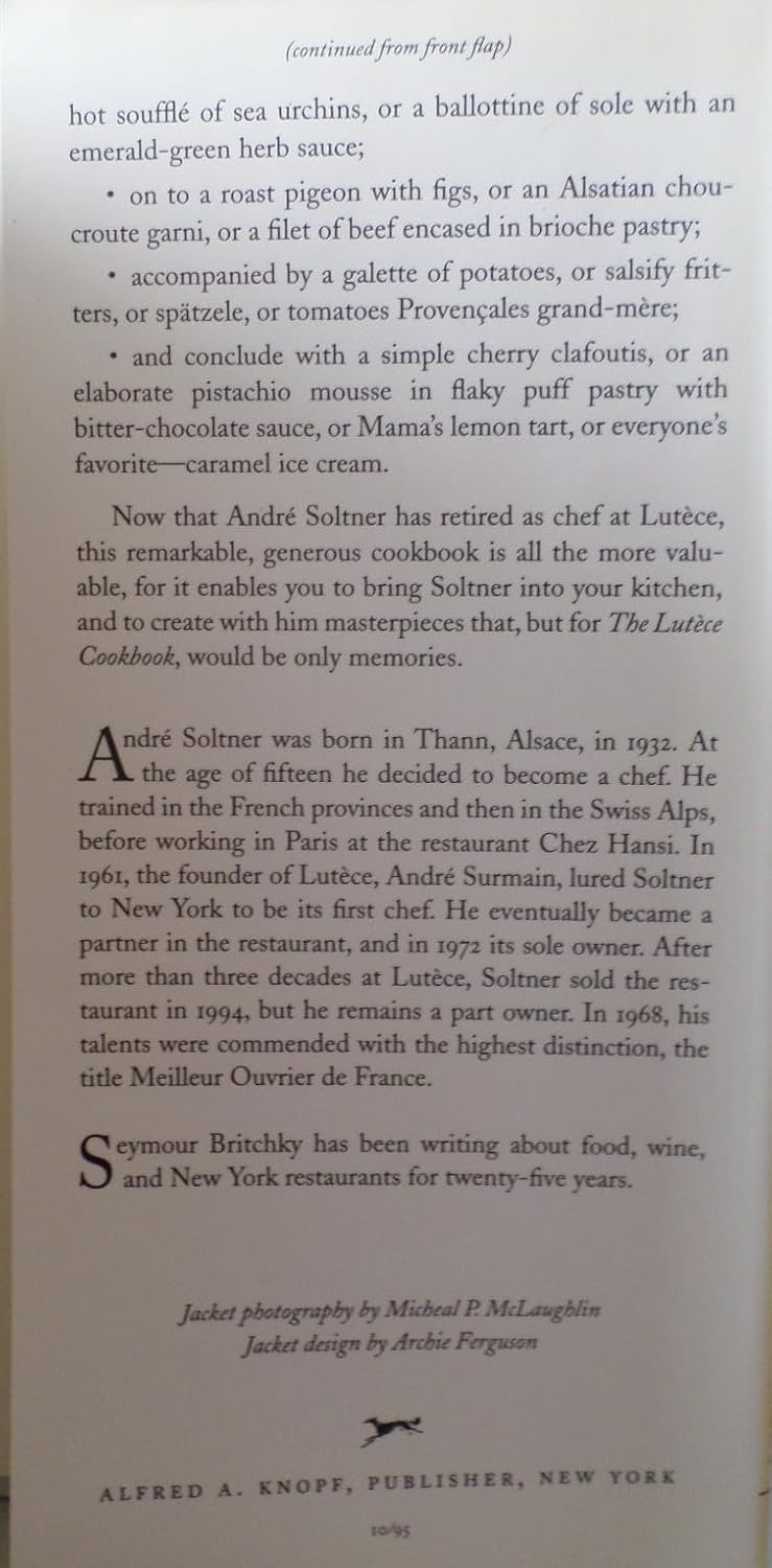 The Lutece Cookbook