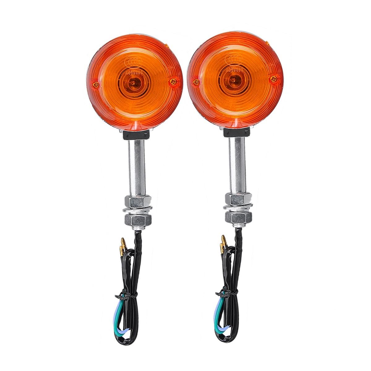 INEOUT Indicateurs de Tournage de Moto Clignotants de moto clignotants clignotants lampe ambre pour XL100 C70 CT70 CT90 CB350 CM400 CB450 CB750