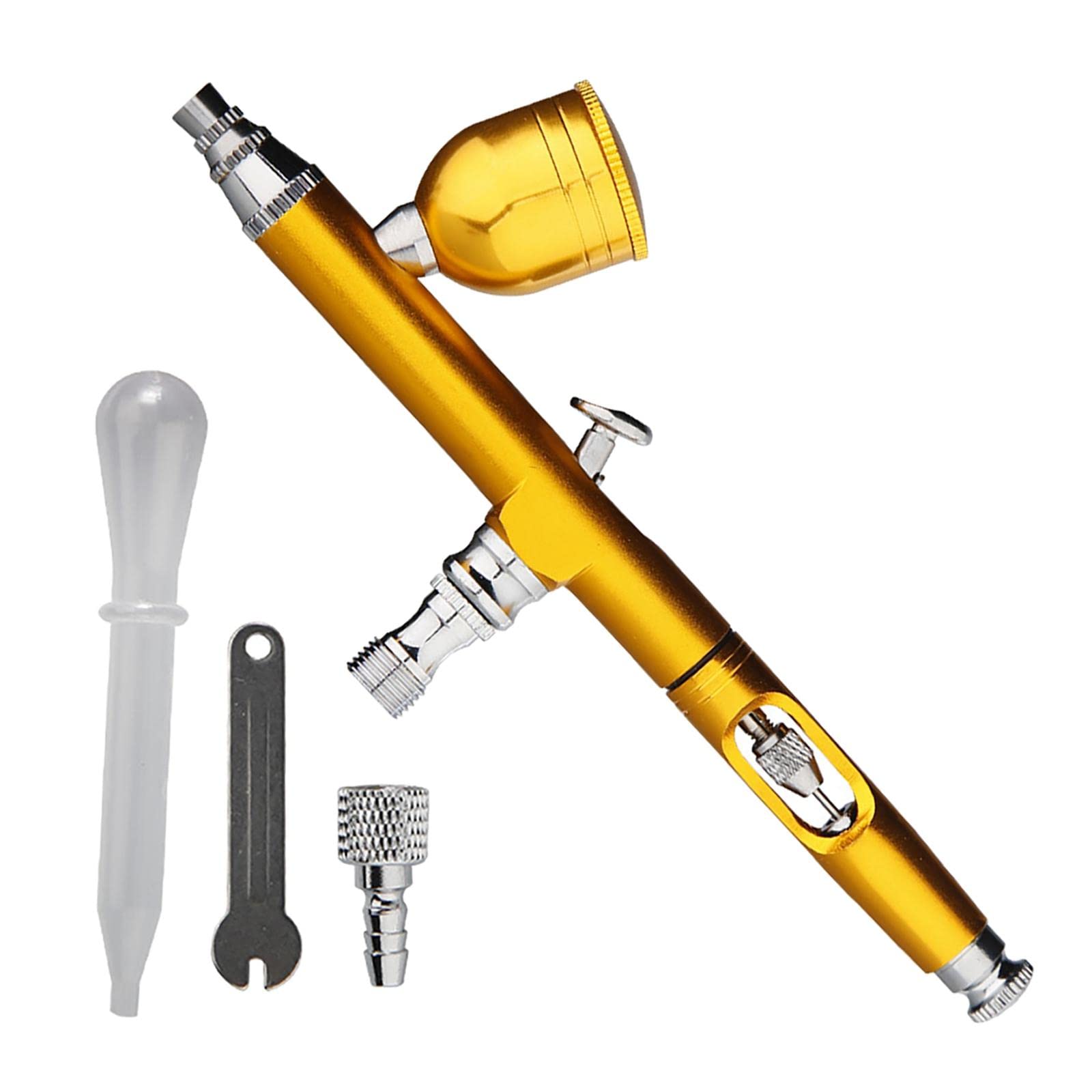 FASHIONMYDAY Fashion My Day® Portable Cordless Air Brush Set for Artistic Drawing Painting Beauty Devices Gold