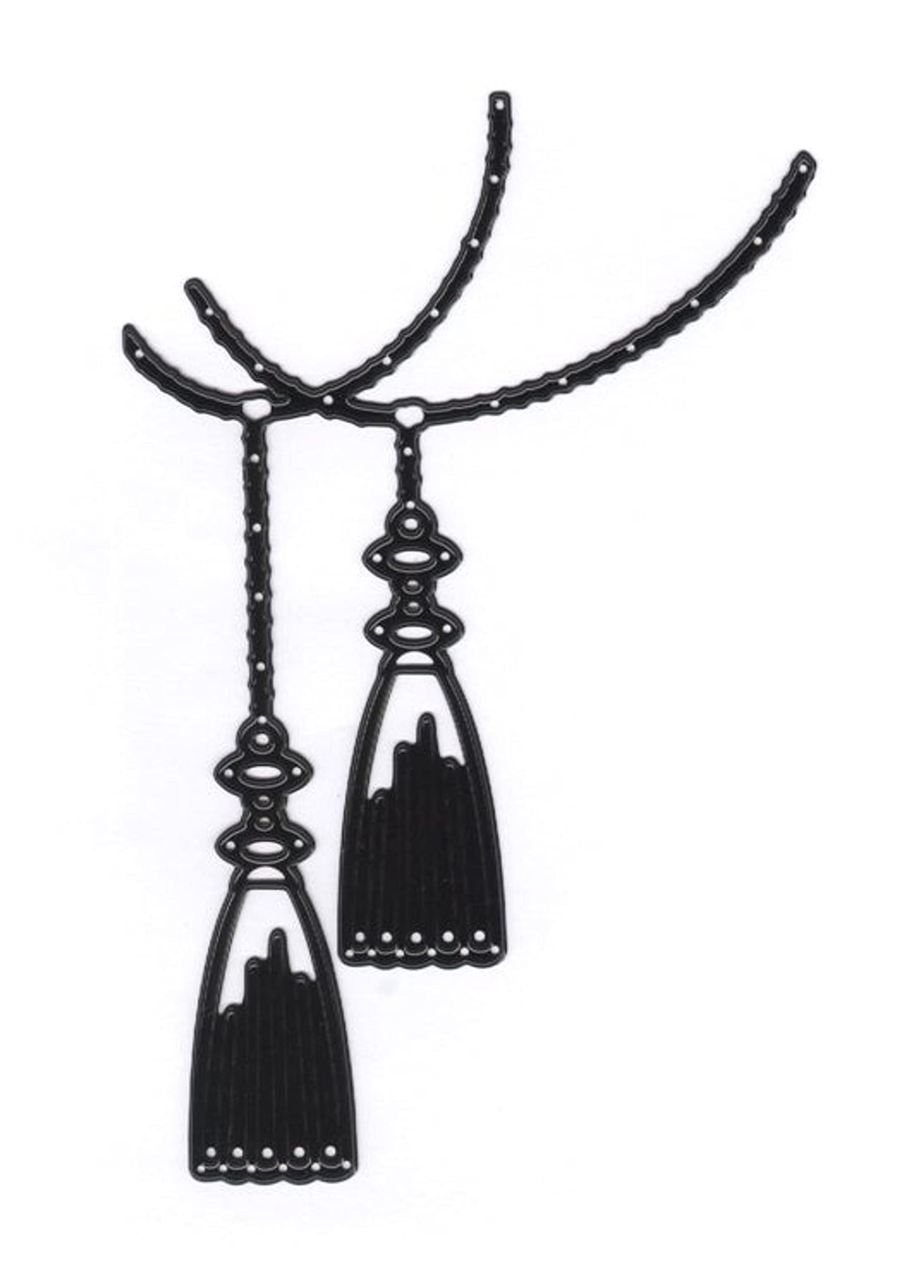 Ultimate Crafts Tassles Impression Die, Metal, Black, 13.3x8.9x0.1 cm - Image 4