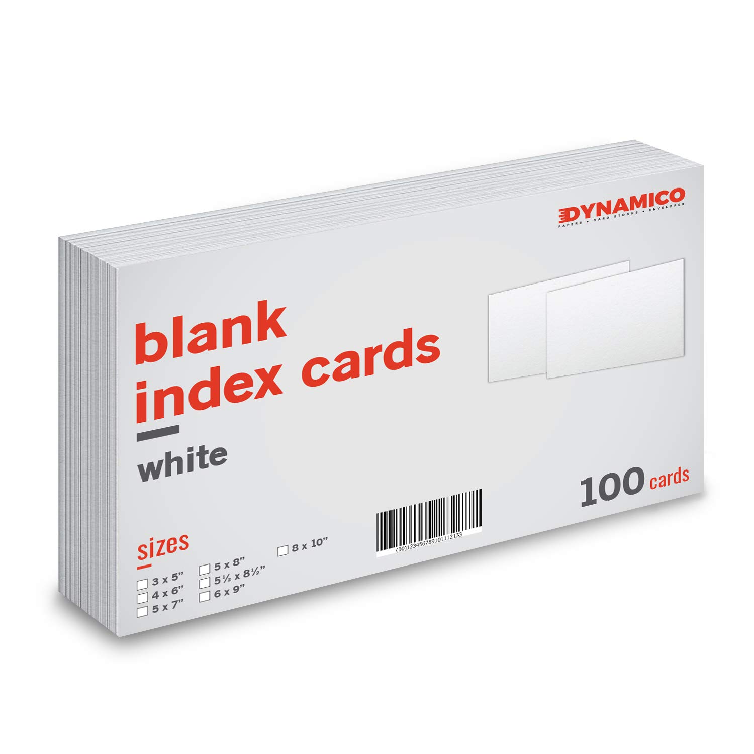 Thick Blank Index Cards – Perfect for taking notes, flash and business cards, shopping list, contact information – 100lb (14 pt) | 100 Per Pack (5 x 7")