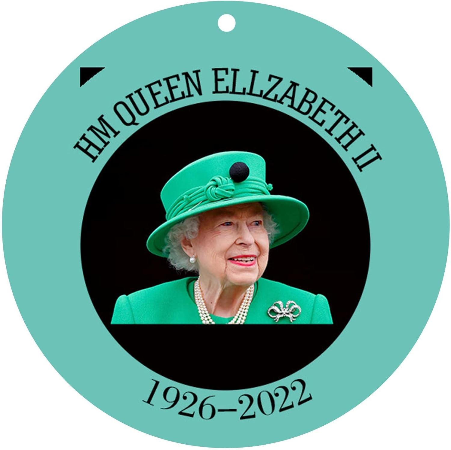 4 Pcs Queens Jubilee Hanging Christmas Tree Ornament, 19262022 HM