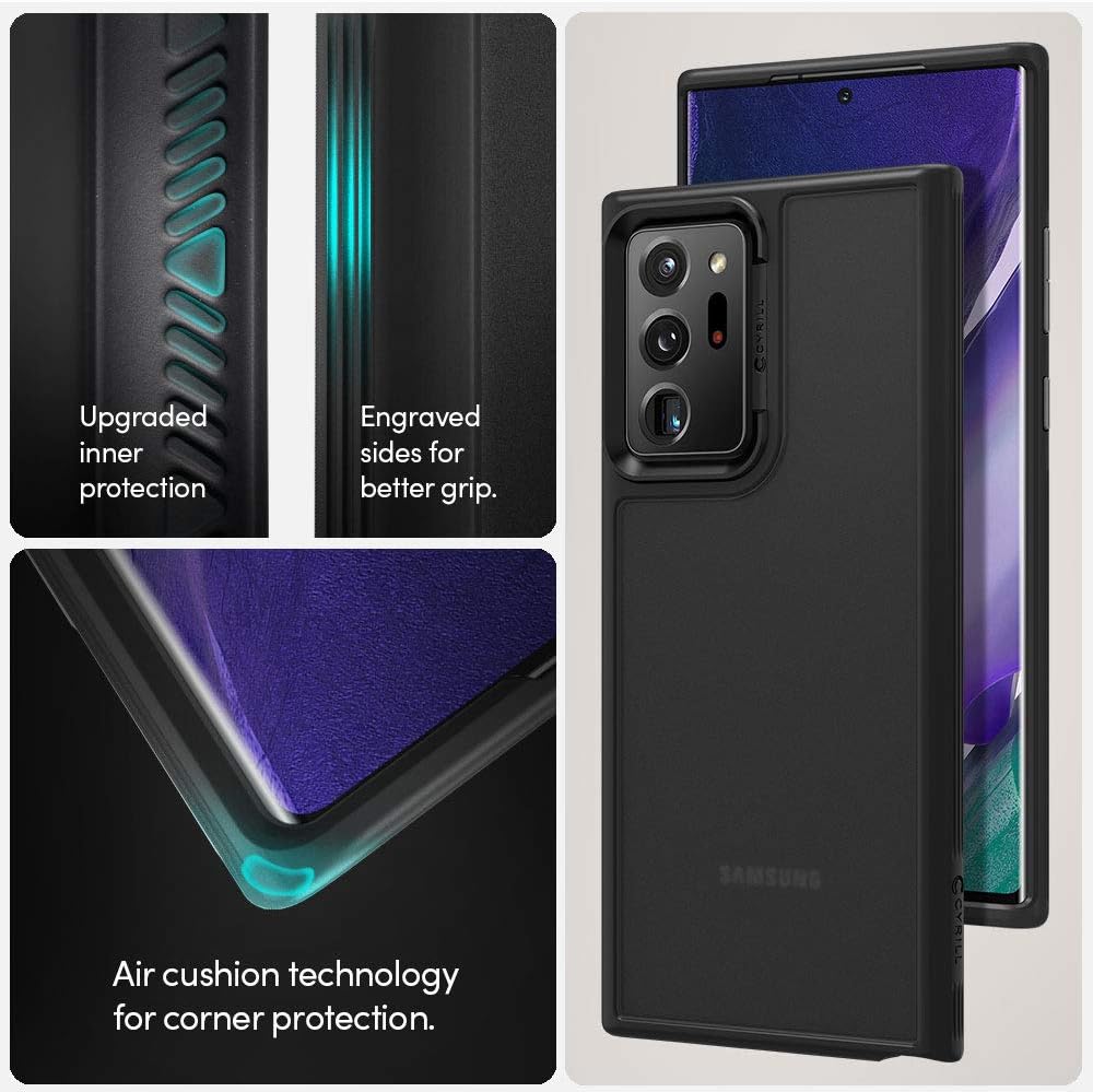 CYRILL Color Brick Designed for Galaxy Note 20 Ultra Case, Note 20 Ultra Case (2020) 5G - Black