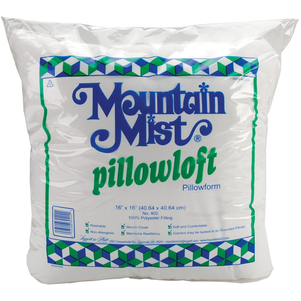 Mountain MistPillowloft Pillowforms, 16-inch-by-16-inch