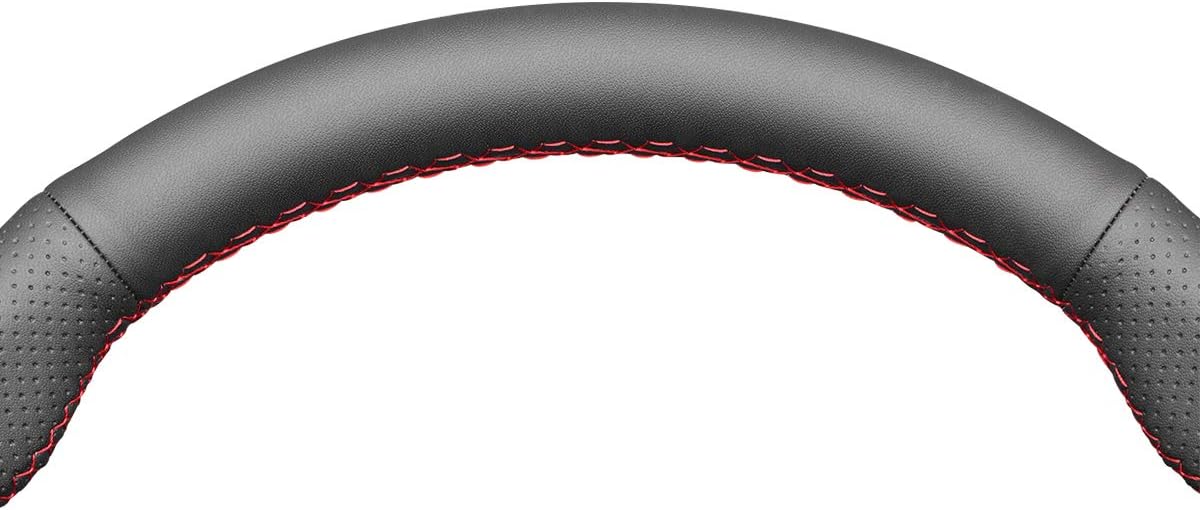 MEWANT Steering Wheel Cover Hand-Stitched Microfiber Leather Steering Wheel Wrap for Opel Astra (K) / Corsa (E) / Crossland X/Grandland X/Insignia (CT) B/Karl/Zafira (C)