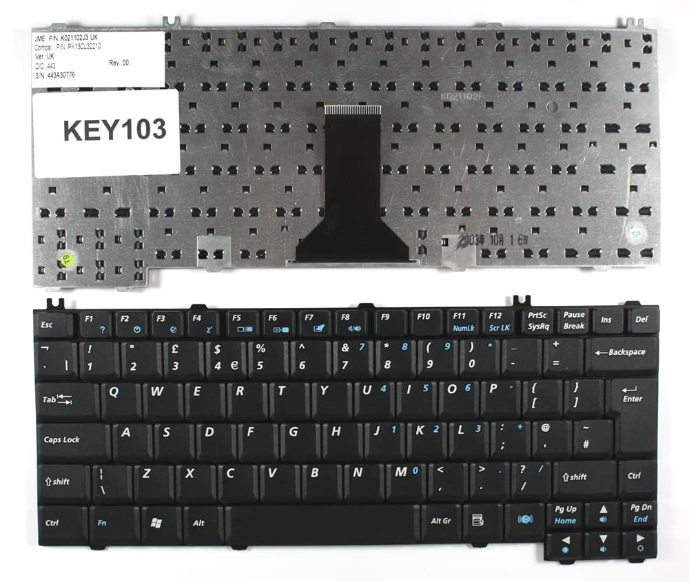 Ersatz-Tastatur (schwarz) Kompatibel Mit HP Pavilion DV5000 – Einfacher Einbau, Kein Löten Nötig