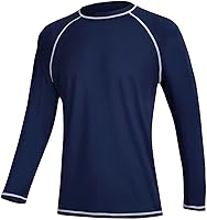 Vista 23 de Camisetas de natación de manga larga para hombres Rashguard UPF 50+ Camisa de protección solar UV Atlética Entrenamiento Correr Senderismo Camiseta