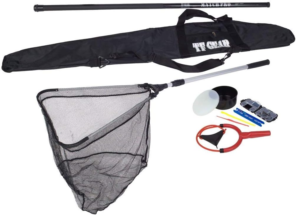 TF Gear Carp Fishing Pole Starter Kit Includes 5m Pole Landing Net and Accessories