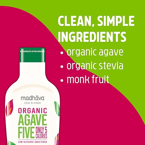 Miniatura 6 de MADHAVA Organic AgaveFIVE, botella de 16 onzas (paquete de 1)