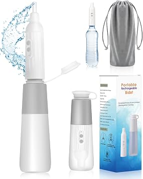 Portable Electric Bidet, 270 ml, High Pressure Bidet Shower Replaces Wet Toilet Paper, Waterproof Bidet Portable Postpartum for Travel, Hygiene