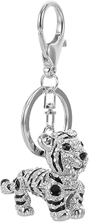 [Ciieeo] 3D虎モデルバッグオーナメント 手作りペンダントチャーム 耐久性キーチェーン吊り下げ飾り レディースアクセサリー