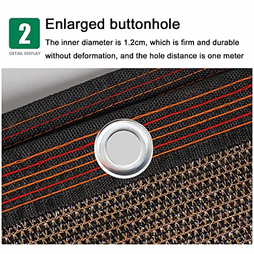 Sunblock Shade Cloth Net, 90% Thicken Encryption Shade Mesh, Tear Resistant Shade Netting, For Patios Porches Ponds Plants 6.5×6.5 6.5×10 10×10 10×13 10×20 13×13 13×20 16.5×20 20×20 20×26.3 26.3×33Ft #TOP2