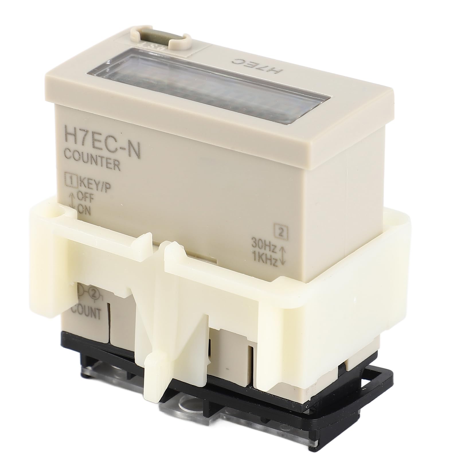Contatore Elettrico Digitale Ad Alta Precisione con Display LCD a 8 Cifre per Conteggio Accurato e Batteria Al Litio di Lunga Durata-Ideale per l'installazione di Pannelli Standard