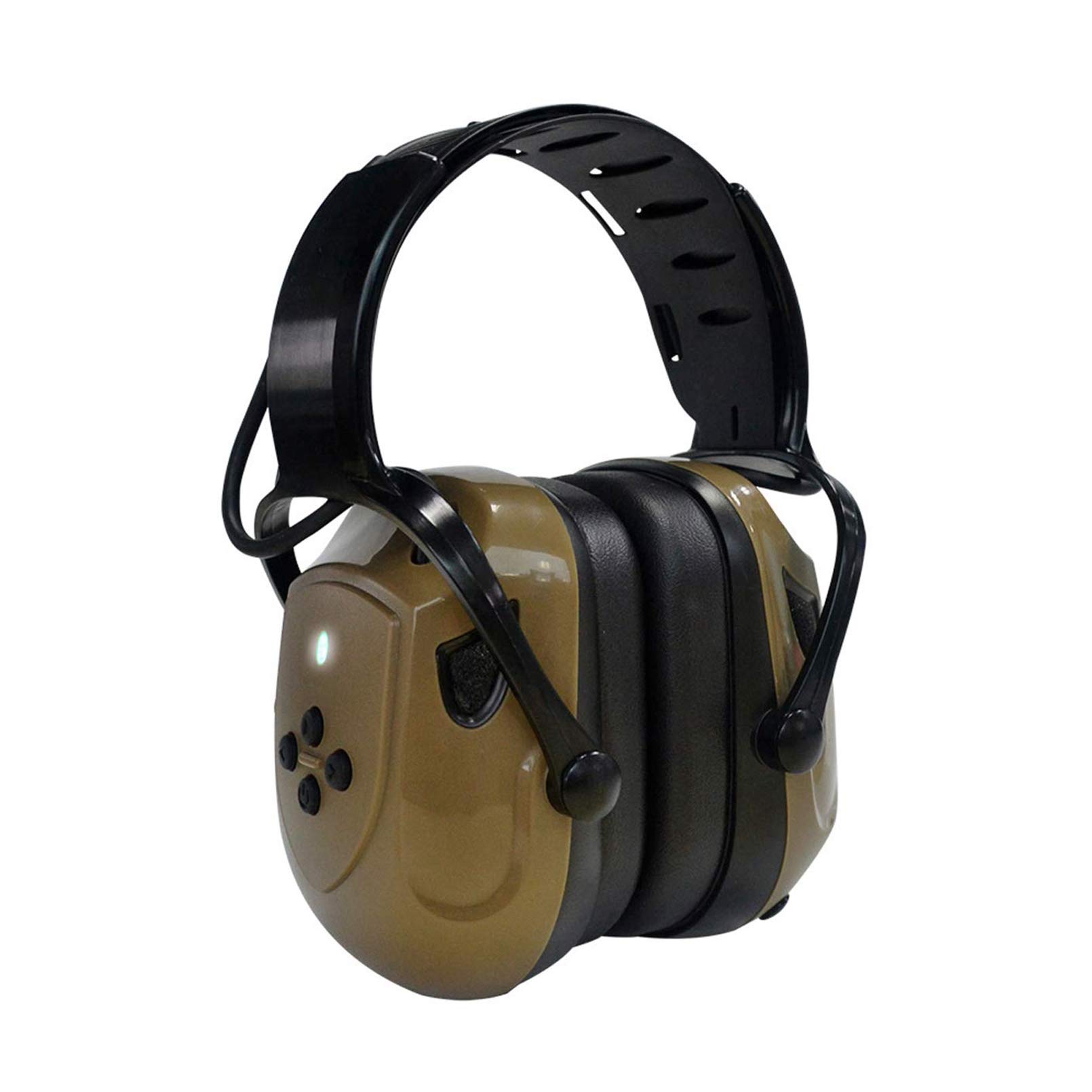 Electronic Shooting Earmuffs Army Green,NEAREST Rechargeable Bluetooth Earmuffs