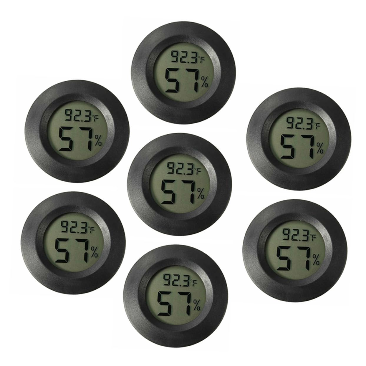 SUPVOX 7-Piece Set Reptile Humidifier Digital Terrarium Thermometer Humidity Gauge