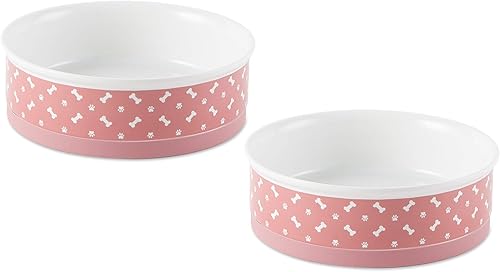 Bone Dry Cuencos de cerámica para mascotas, aptos para microondas y lavavajillas, parte inferior antideslizante para una alimentación segura con
