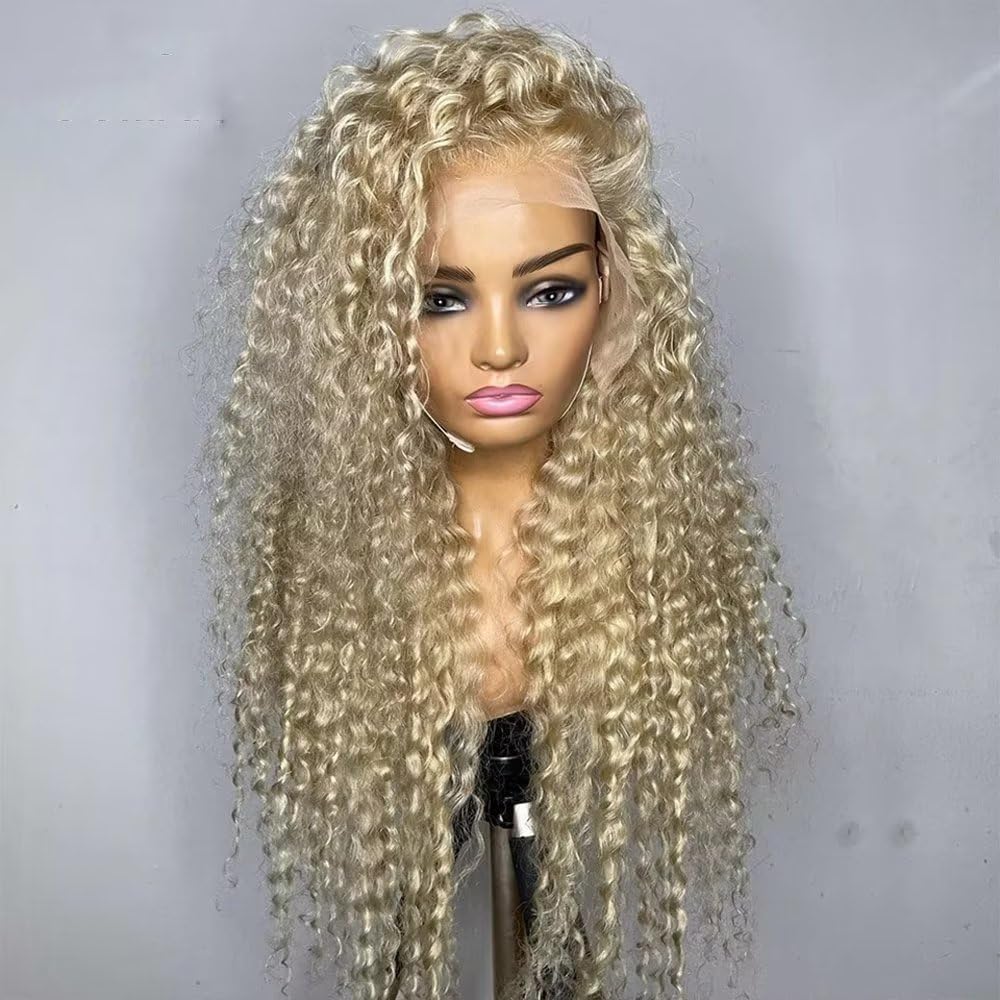 Perruque Courte Femme Bouclée Blond Cuivré Clair - Synthétique - Taille Moyenne - Neuf Avec étiquettes