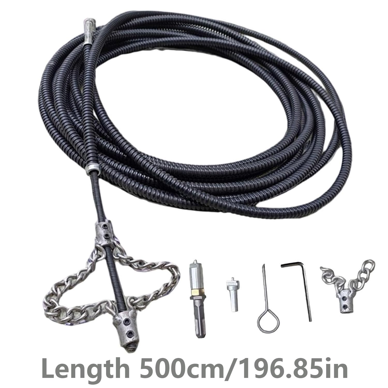 Limpiador De DesagüEs Barrena Con Eje Flexible,Desatascador Para TuberíAs | Herramienta ExtensióN DesagüEs,Compatible Taladro EléCtrico,Elimina Obstrucciones Cabello Y Residuos,Apta Fregaderos,BañEras