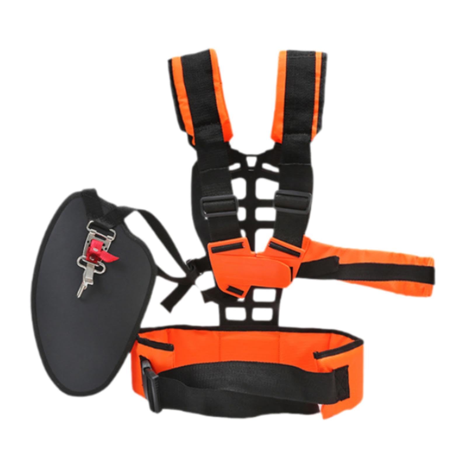 MagiDeal Imbracatura per decespugliatore Regolabile con Doppia Spalla, Comoda Cinghia per decespugliatore, soffiatore per Foglie da Giardino