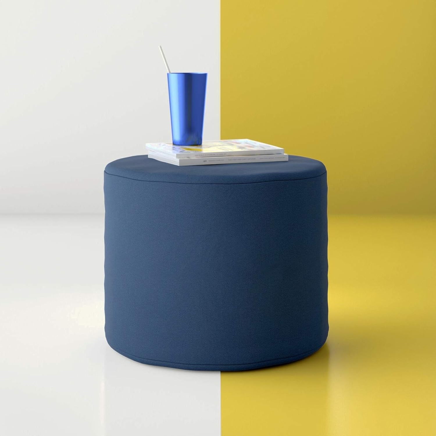 Billings Outdoor Ottoman with Cushion, Fade Resistant