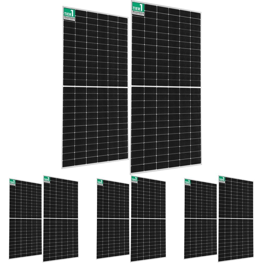 Vikram Solar 600 Watt Solar Panel for Homes and Projects|HYPERSOL High Efficiency N Type|Bifacial PV Solar Module|144 Half-Cut Cells|51.7V Voc, 14.44A Isc|30 Years Performance Warranty|Pack of 8-image-16