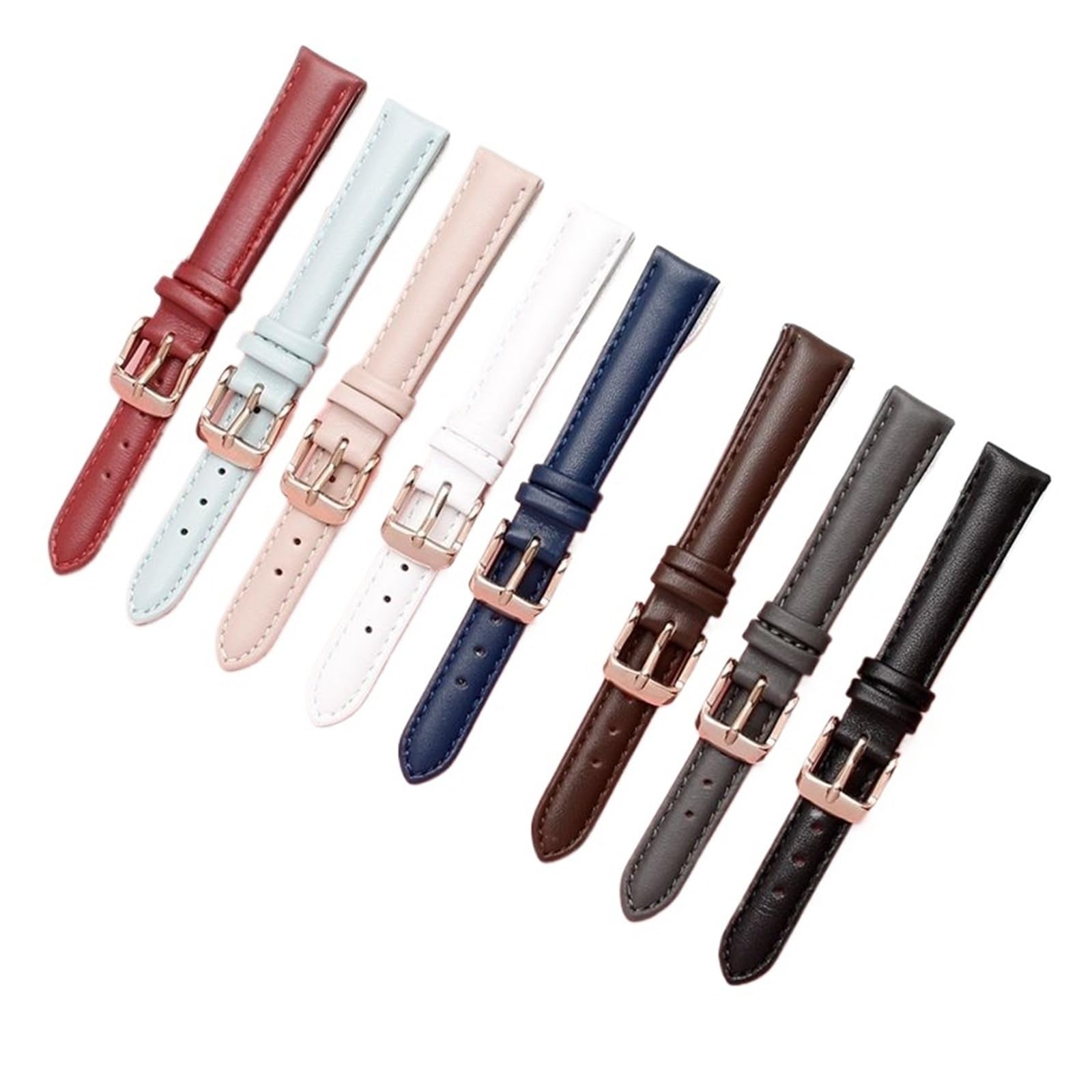 NASUNJIA Correa De Reloj Cuero Genuino Compatible Con Fossil ES3843 ES4202set ES3793, Suave Y Cómoda, For Mujer, 14, 16, 18 20 Mm
