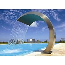 Stainless Steel Pool Fountain Outdoor Swimming Pool Waterfall Blade Cascade