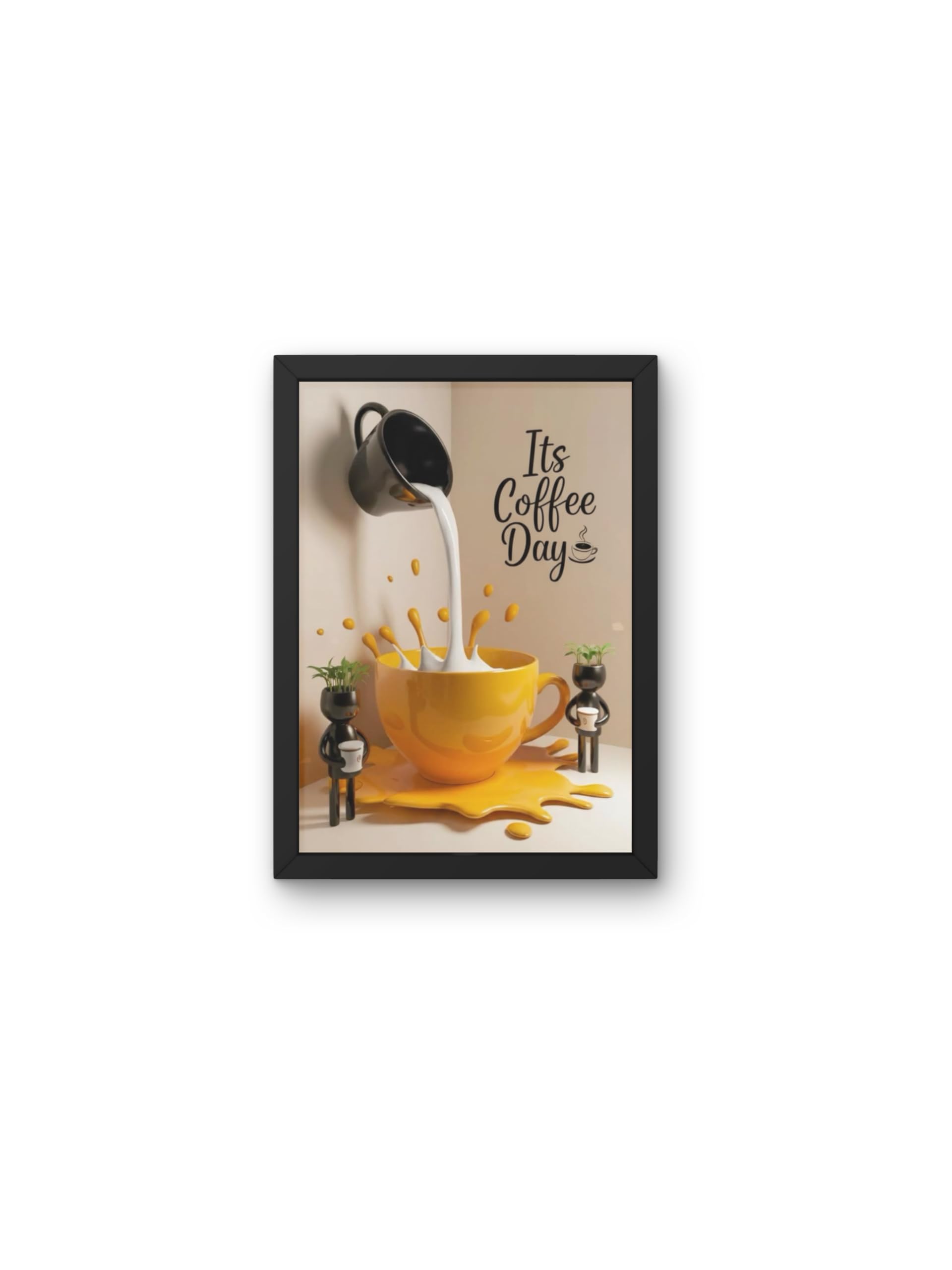 Funny Coffee Quotes Wall Frames - Coffee Frames for Cafe, Hotel, Restorent,Dinning Table, Home Synthetic Wood -8 * 12 Inches-image-20