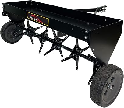 Brinly PA-42BH-A Tow Behind Plug Aerator with Folding Easy-Store Tow Bar, 42"