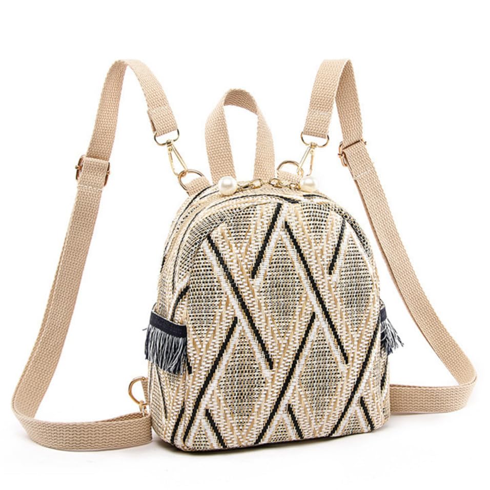 Mochila de mujer ideal para viaje casual y uso escolar con compartimentos