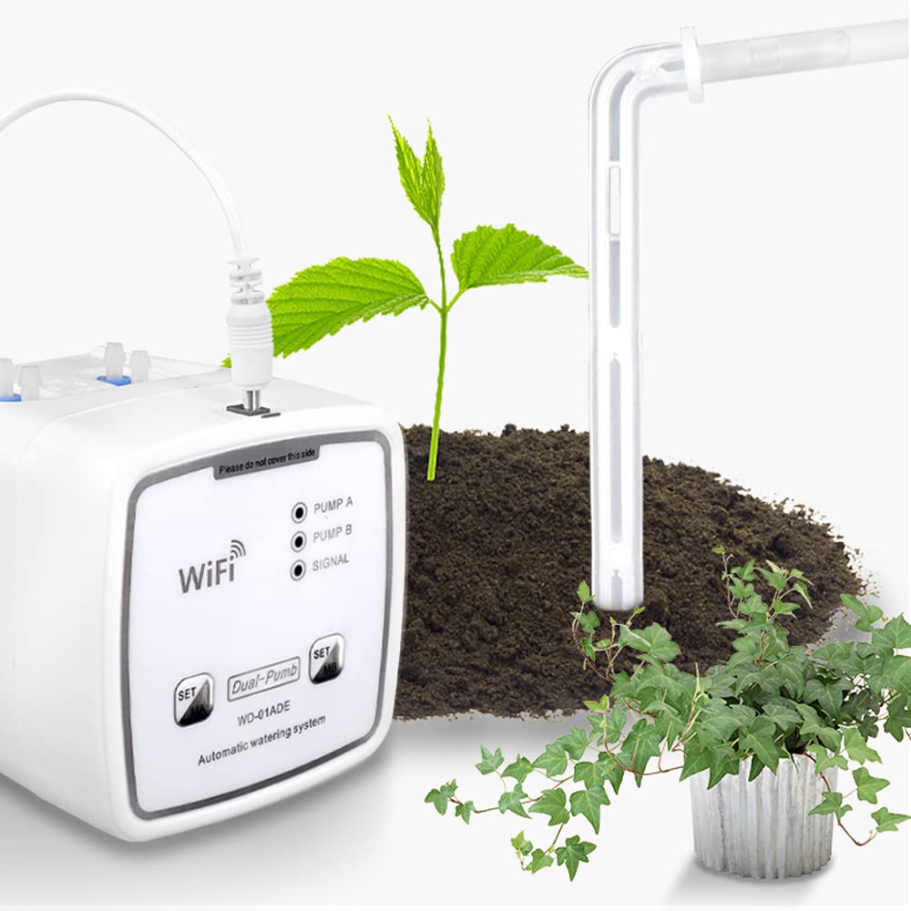 DIY Automatische Bewässerungssystem, utomatische Bewässerung für bis zu 20 Zimmerpflanzen mit Wasserpumpe,Urlaubsbewässerungssystem für Gartenterrassen-Topfpflanzenblumen