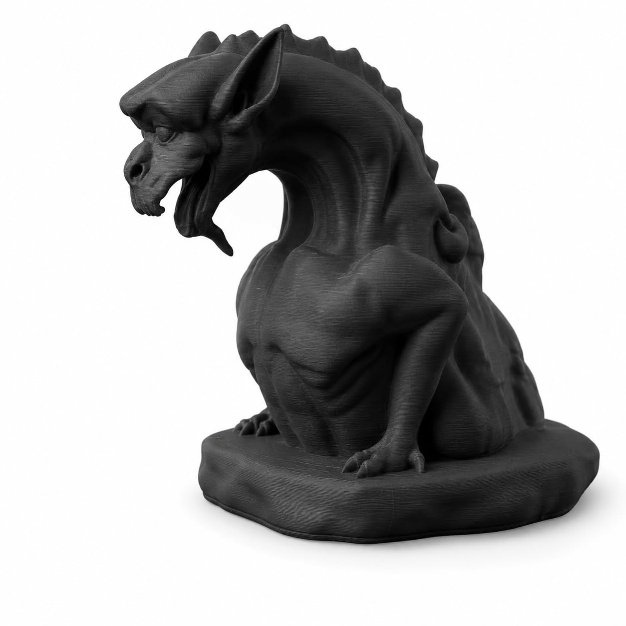 splash n color Gargoyle Statue Inspired by Cathedral Notre Dame from Paris – Gothic Guardian Sculpture | Detailed Chimera Figurine for Home Decor | Medieval Architecture Art for Shelf