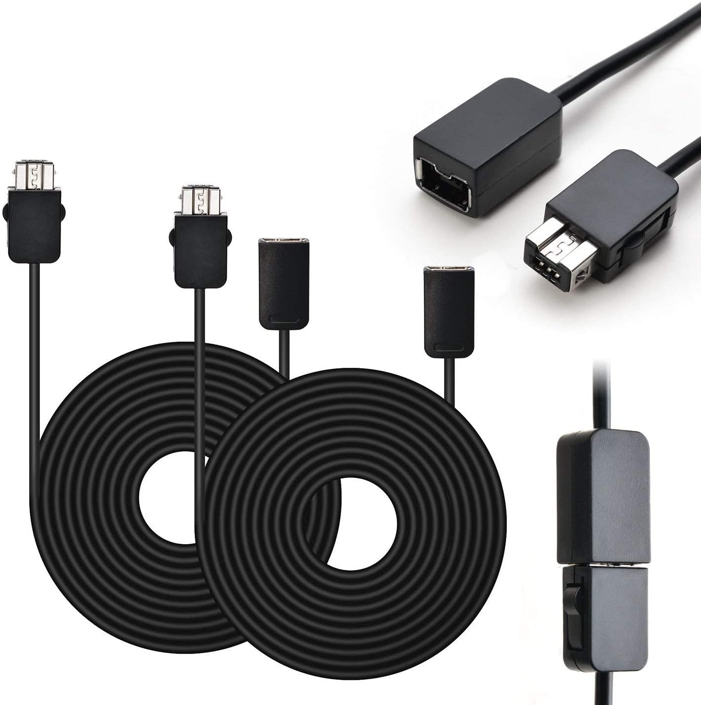 Link-e : 2 X Controlador de Juegos y Cable de Extension Compatible con la Consola Nintendo Mini/Classic NES