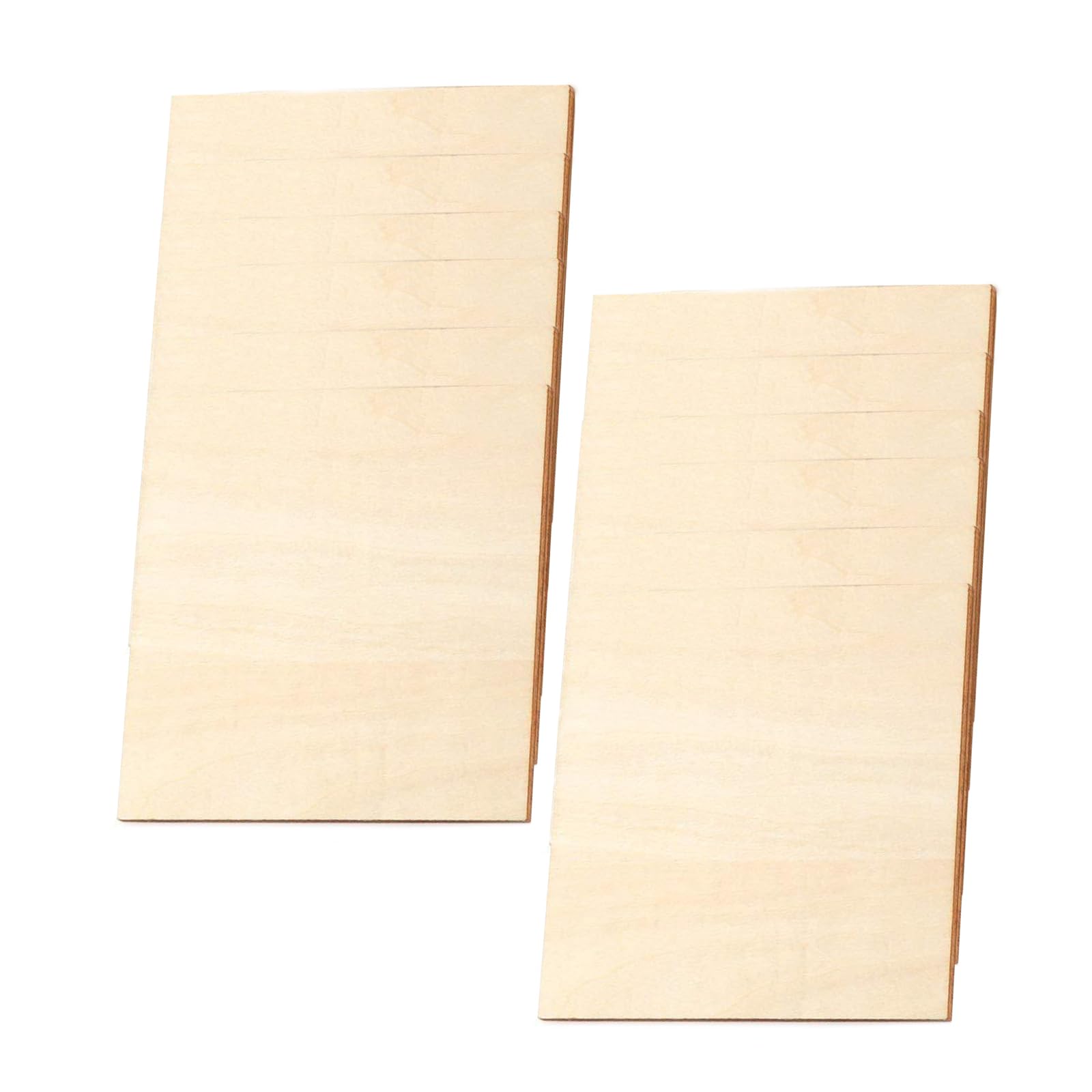 Tsophreniq 12Pcs Unfinished Wood Slices Square Slices Basswood Board Sheets for Painting Craft Christmas Hanging Decoration Craft Sheets