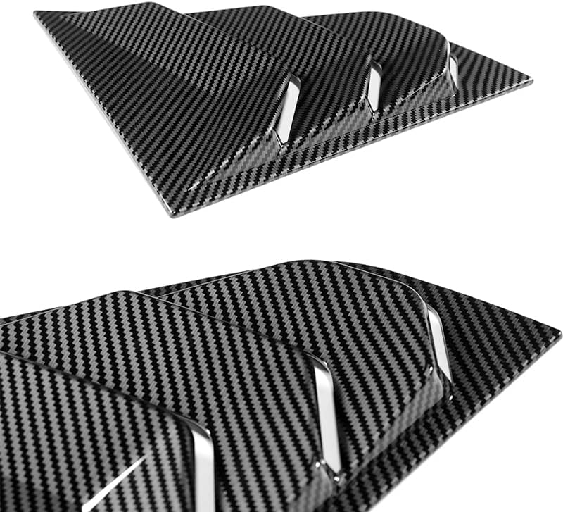 Miniatura 2 de DriftX Performance, 2 rejillas de ventana lateral para rejilla de ventilación compatibles con Nissan 370Z 2009-2020 con aspecto de carbono, rejillas