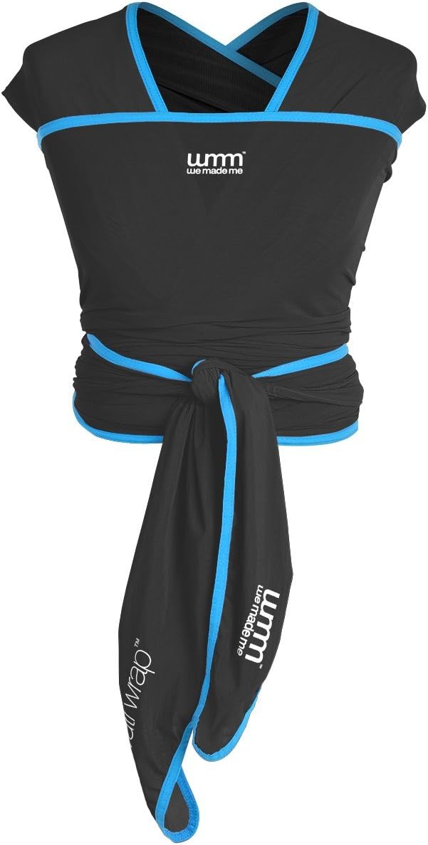 We Made Me Hybrid Wuti Wrap Two Way Stretchy Baby Wrap (Midnight Black)