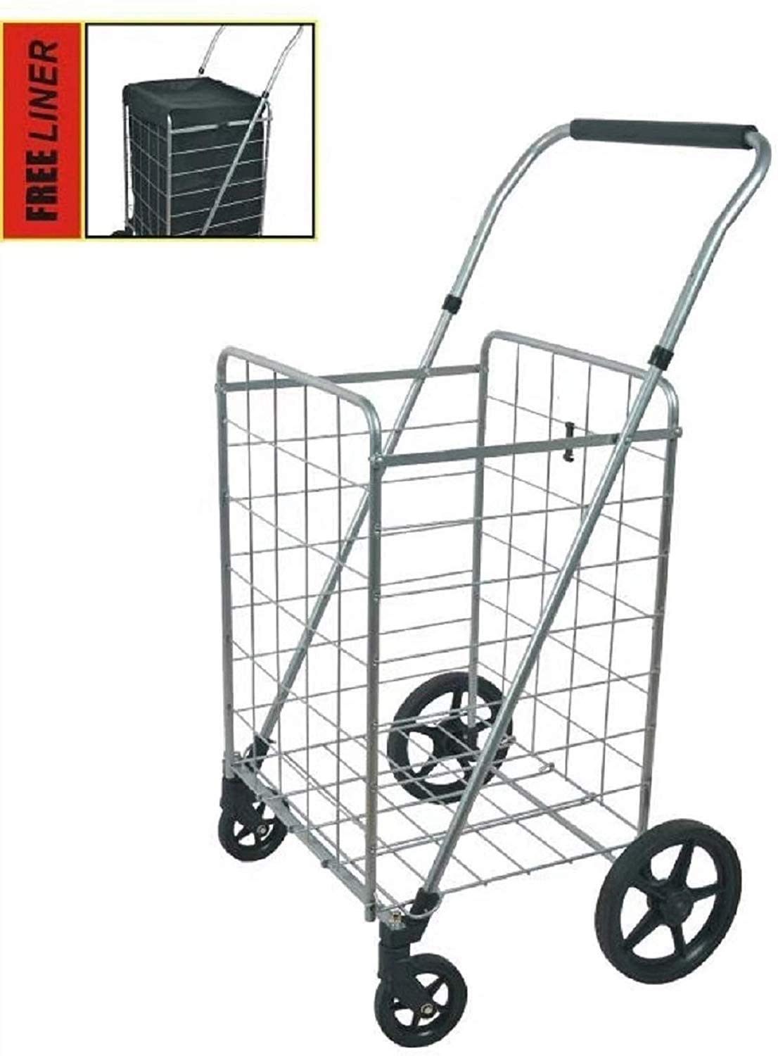 Buy AFT PRO USA Jumbo Grocery Utility Shopping Carts, Easy to Put On
