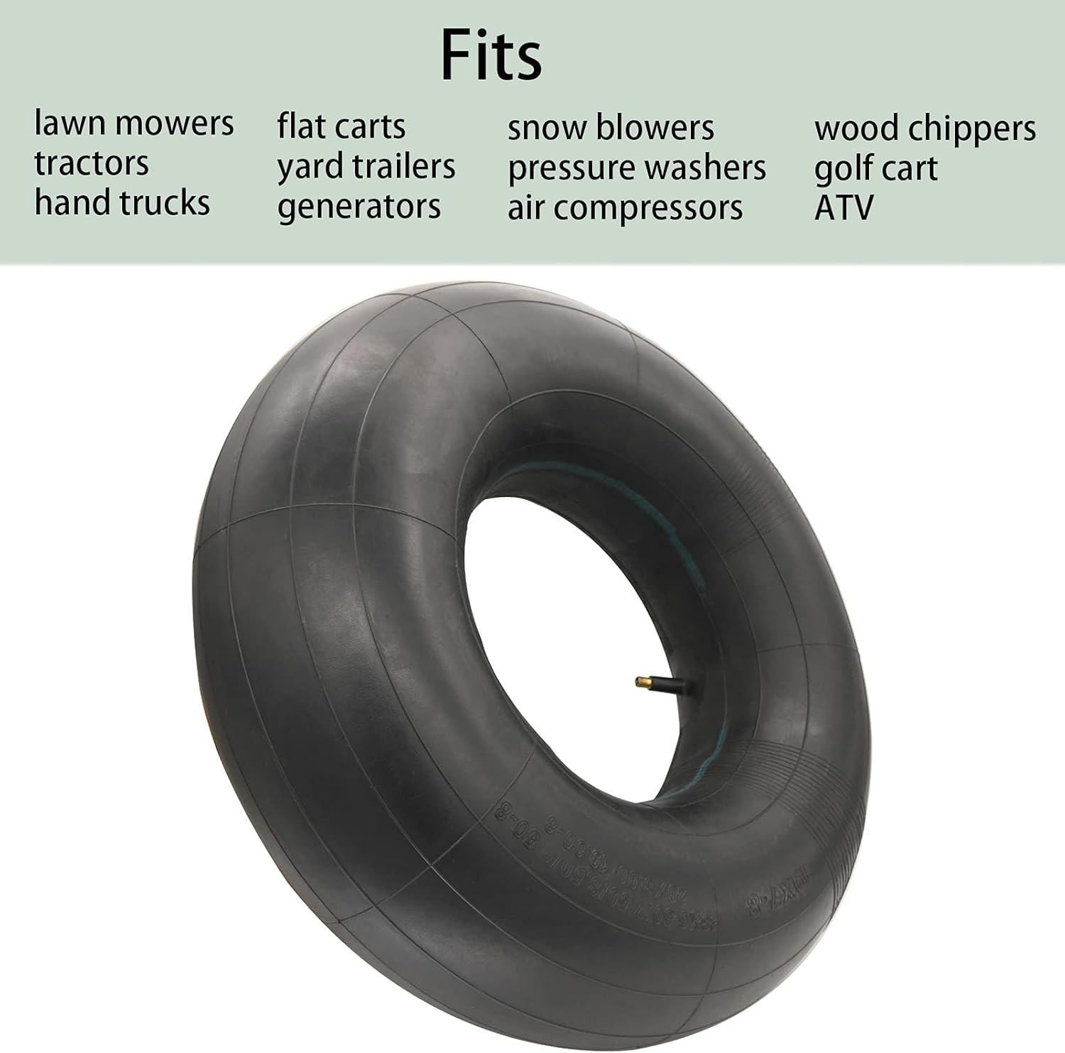 20x8.00-8 Lawn Mower Tire Tube,Compatible with Lawn Mowers,Tractors,Snow Blower,Golf Carts,and Garden Trailer 20x8x8 inner tube,with TR13 Straight Valve Stem(2 PACKS)