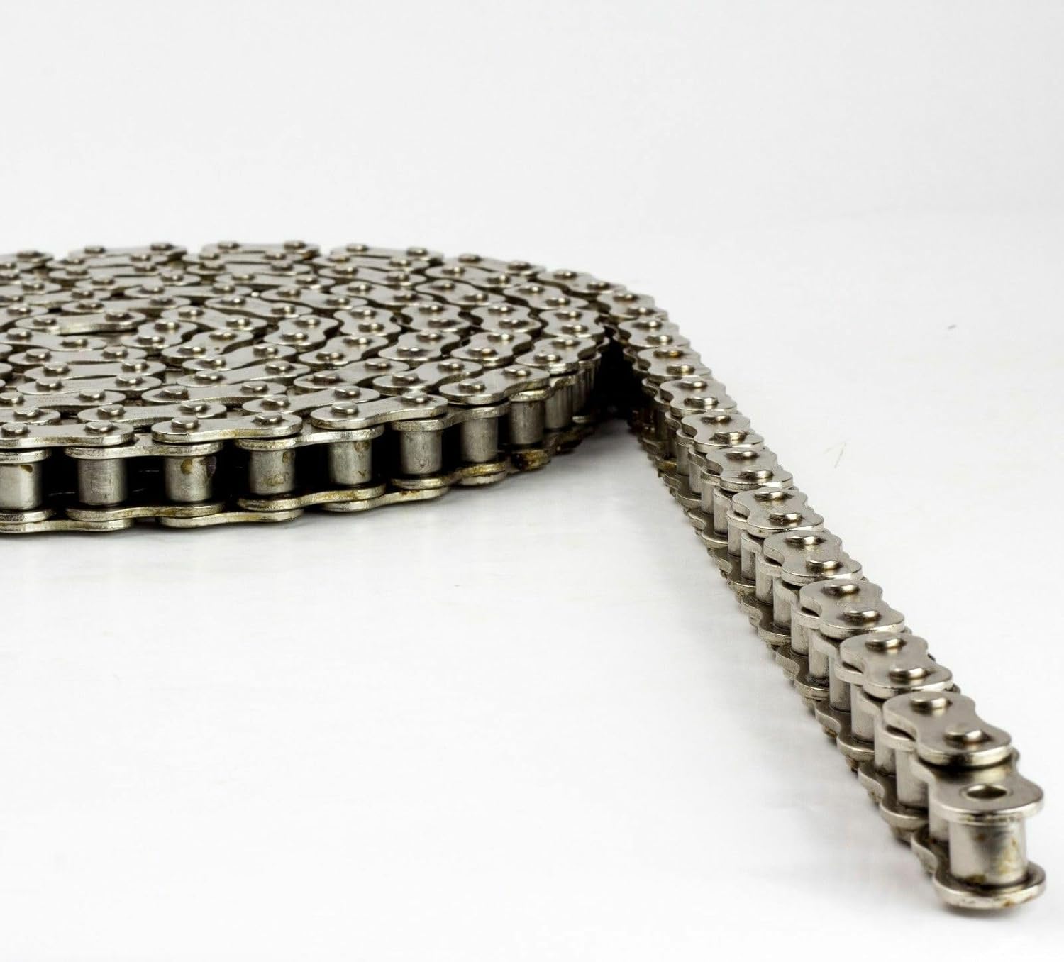 Jeremywell 60NP Nickel Plated Roller Chain 10 Feet with 2 Connecting Link Anti-Corrosion