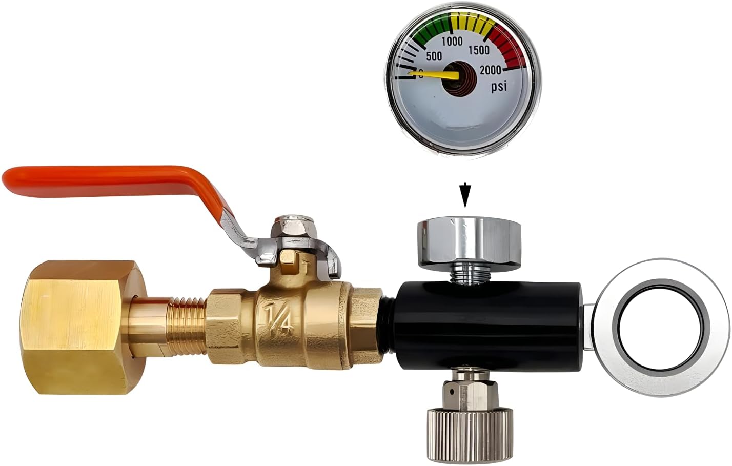 Soda CO2 Refill Adapter Soda Maker Co2 Cylinder Refill Station for Filling Soda Pink Co2 Bottle,Compatible with DUO Terra Art Soda Co2 Canister