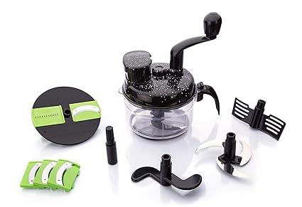 SHOPPY MARKET Food Processor 7 in 1 for Atta Maker for Kitchen, Chopper, Chipser, Slicer, Shredder Material: Plastic