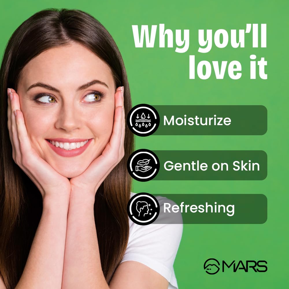 MARS Refreshing Wet Wipes for Face| Facial Cleansing | Refreshing & Skin Hydration| Soothing for skin | pH Balance & Alcohol Free | Nourishing with Fruit extract | 25 Wipes (Aloevera) 1