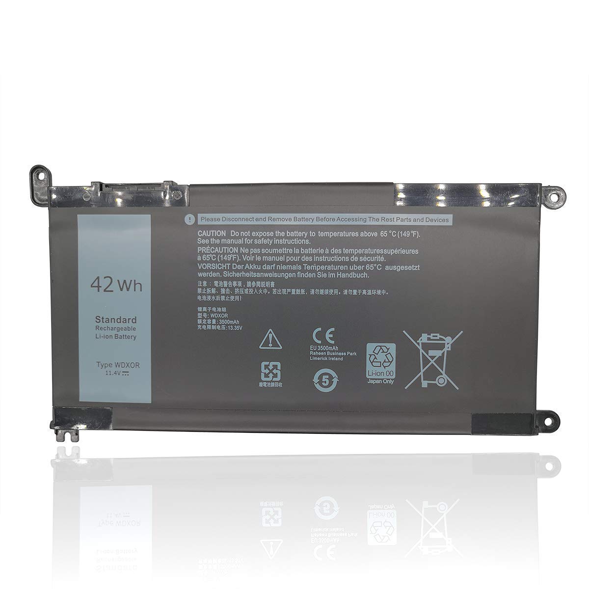 SellZone Laptop Battery Compatible for Dell Inspiron 13 5368 5378 7368 7378, Inspiron 15 5565 5567 5568 5578 7560 7570 7579 7569 P58F and Inspiron 17 5765 5767 Type WDX0R (B08N3KFZB8) Amazon Price History, Amazon Price Tracker